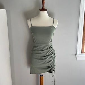 Sage green body con dress Sz S